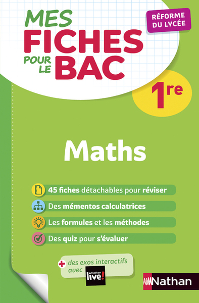 Mes fiches ABC pour le BAC Maths 1re