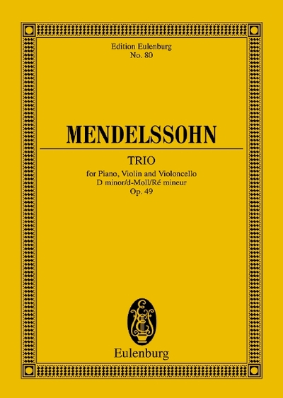 Trio avec piano Ré mineur