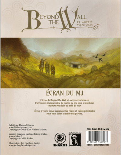 Beyond the Wall et Autres Aventures - Ecran du Maitre de Jeu