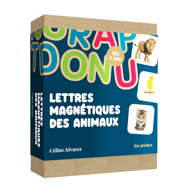 Lettres magnétiques des animaux