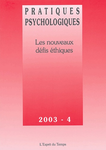 Pratiques psychologiques, n°2003