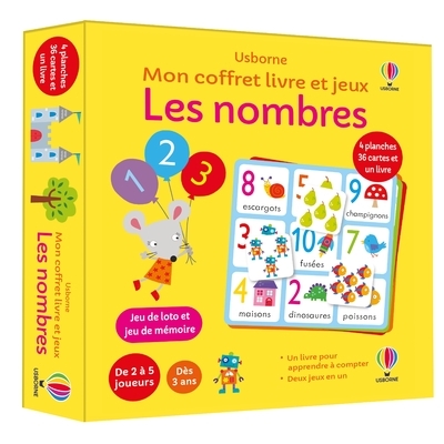 Les nombres - Mon coffret livre et jeux - Kate Nolan