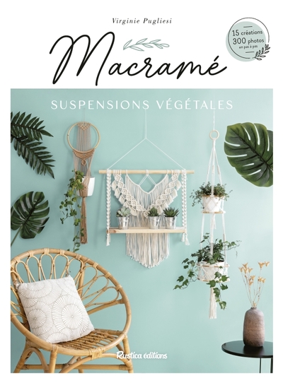 Macramé suspensions végétales