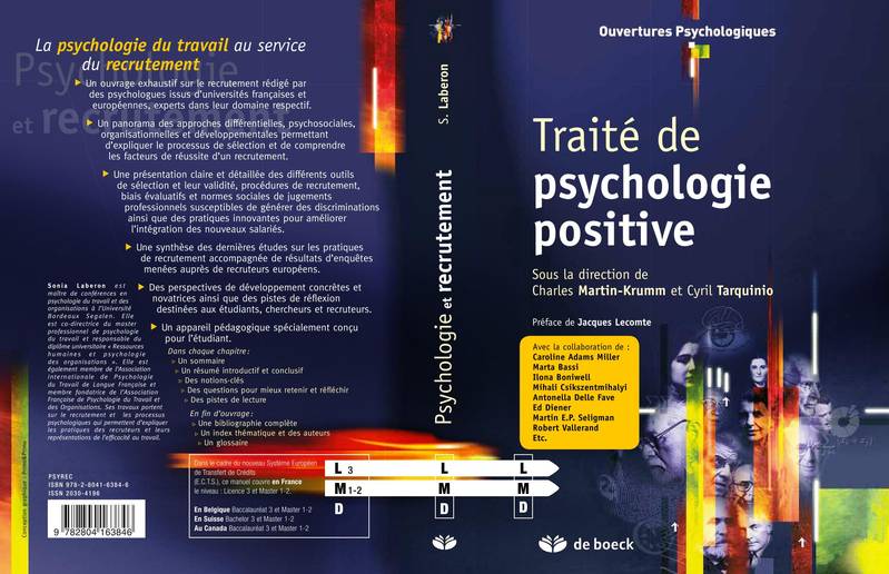 Traité de psychologie positive