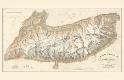 Carte - La chaîne du Mont-Blanc - Géographie nostalgique