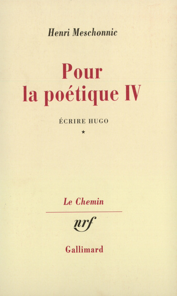 Pour la poétique - Volume 4