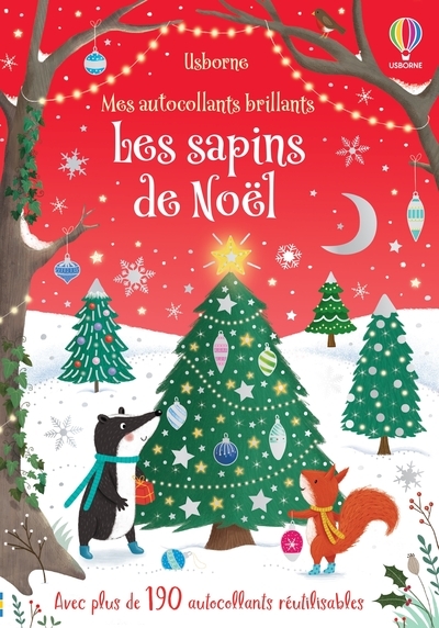 Les sapins de Noël - Mes autocollants brillants - Dès 3 ans