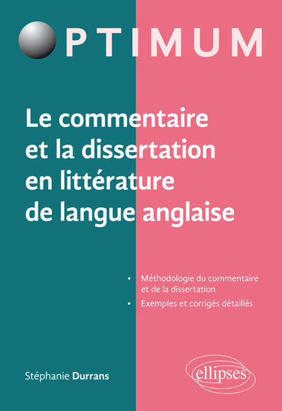 Le Commentaire Et La Dissertation En Litterature De Langue Anglaise