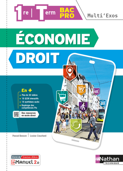 Economie Droit - 1re/Term Bac Pro (Multi'exos) Livre + Licence Élève - 2022