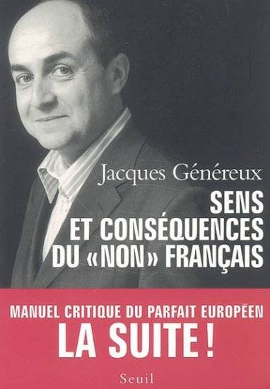 Sens et Conséquences du non français. Manuel critique du parfait Européen. La suite !