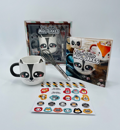 Mon atelier Mug cake + stickers - Raton laveur - Collectif