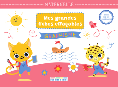 Mes grandes fiches d’entraînement effaçables - Graphisme - Maternelle - Collectif