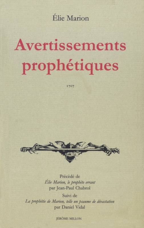 Avertissements prophétiques - Élie Marion