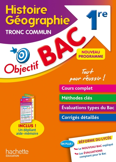 Objectif BAC Histoire-géographie Tronc commun 1re BAC 2025