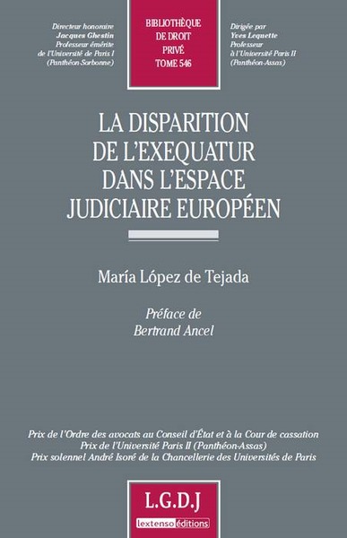 la disparition de l'exequatur dans l'espace judiciaire européen