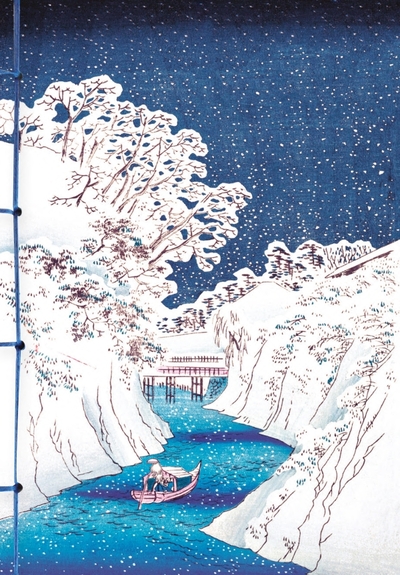 Carnet Hazan La neige dans l'estampe japonaise 12 x 17 cm (papeterie)