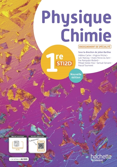 Physique-Chimie 1re STI2D - Livre élève - Éd. 2024