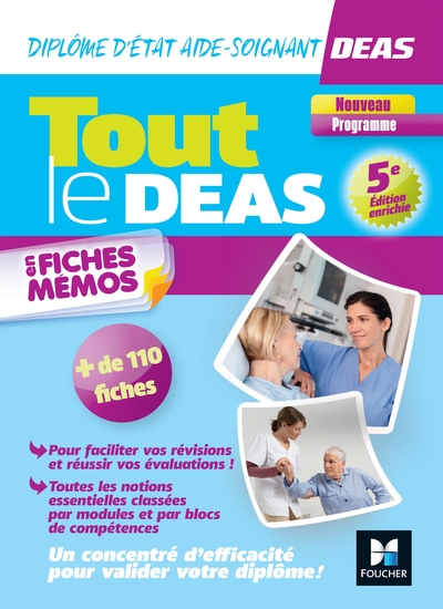 Tout Le Deas En Fiches Mémos - Ifas - Diplôme État Aide-Soignant - 2024-2025 - Nathalie Heitzler, Hayat Abbadi, Sylvie Corvoisier-Tourneur, Catherine De Macedo, André Le Texier, Régine Tardy, Amandine Gerbault, Houriya Zaouch, Nadia Ouali, Kamel Abbadi, Lénaïck Ramage, Sébastien Derue, Priscilla Benchimol, Djaida Nessah, Peter Cr...