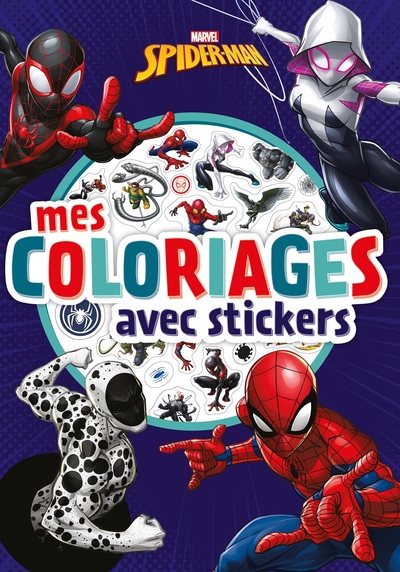 Spider-Man - Mes Coloriages Avec Stickers - Marvel