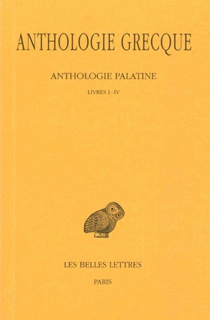 Anthologie grecque Volume 1