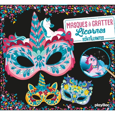 Masques à gratter Licornes