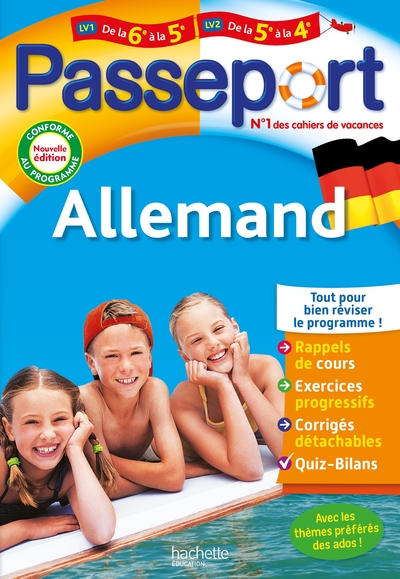 Passeport - Allemand - De La 6e À La 5e - Cahier De Vacances 2024