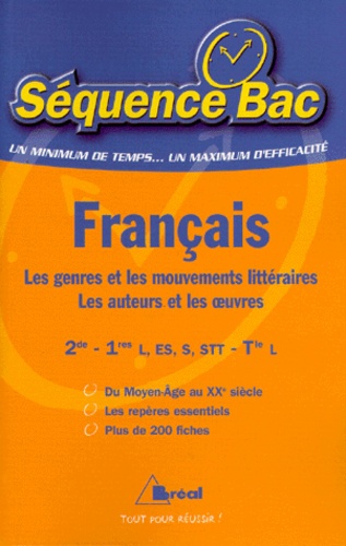 Français, 2de, 1res L, ES, STT, Tle L