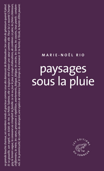 Paysages Sous La Pluie - Marie-Noël Rio