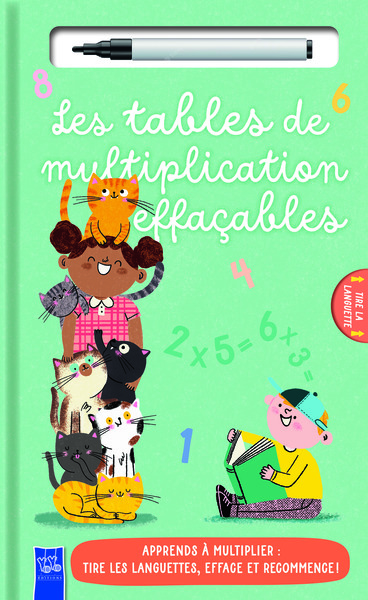 Les tables de multiplication effaçables (avec feutre)