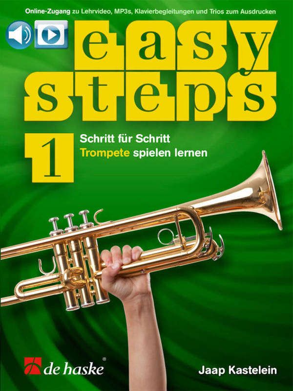 Easy Steps 1 Trompete (De) - Schritt Fur Schritt Trompete Spielen Lernen - Recueil + Audio Online