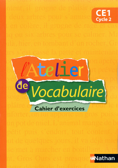 L'Atelier De Vocabulaire - Cahier Exercices - Ce1