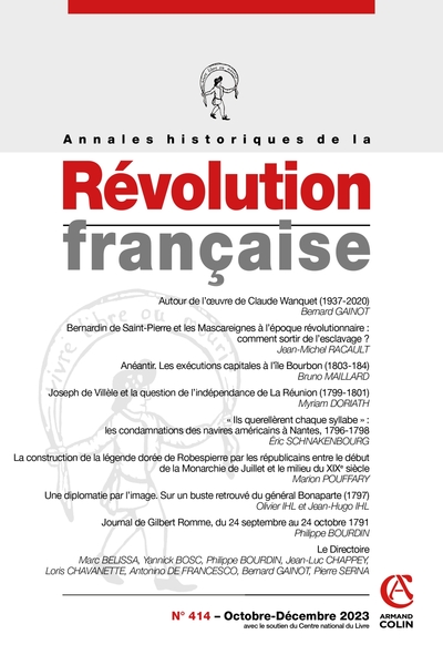 Annales historiques de la Révolution française Nº414 4/2023