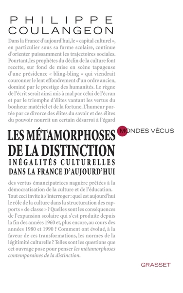 Les Métamorphoses De La Distinction