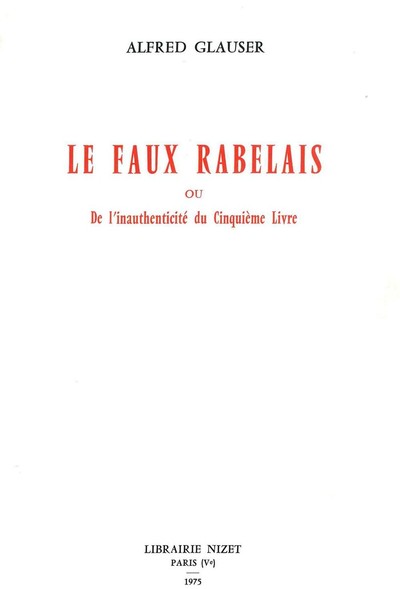 Le Faux Rabelais