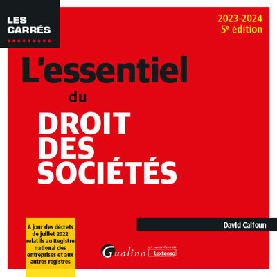 L'essentiel du droit des sociétés