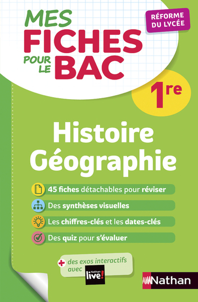 Mes Fiches pour le BAC 1re Histoire Géographie