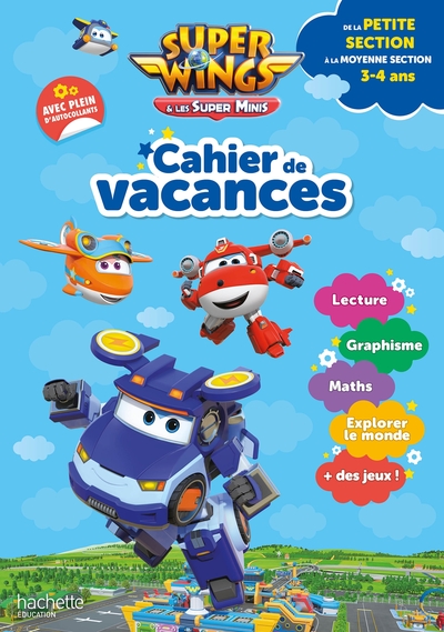 Super Wings - Cahier De Vacances 2023, De La Petite Section À La Moyenne Section