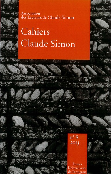 Cahiers Claude Simon n° 8/2013