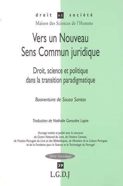 vers un nouveau sens commun juridique