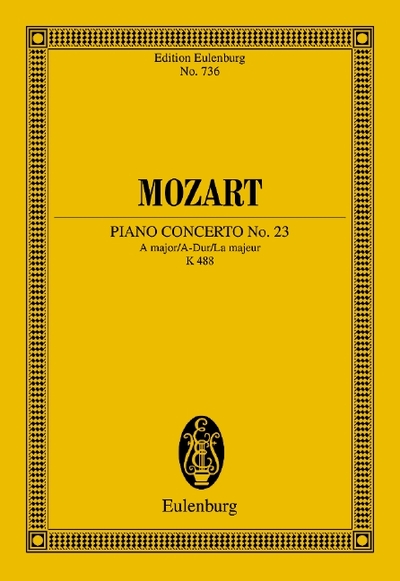 Concerto No. 23 La majeur - Wolfgang Amadeus Mozart