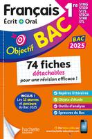 Objectif BAC 2025 Fiches détachables Français 1res STMG - STI2D - ST2S - STL - STD2A - STHR, BAC 202 - Amélie Pinçon