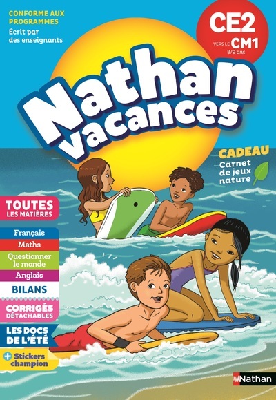 Nathan Vacances Primaire CE2 vers le CM1 8/9 ans