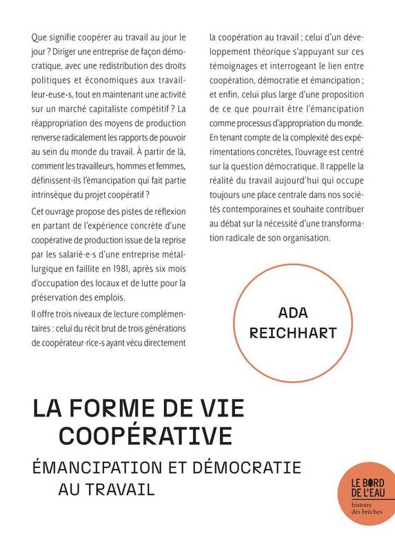 La forme de vie coopérative