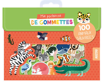 Ma pochette de gommettes / 100 animaux sauvages - Michelle CARLSLUND