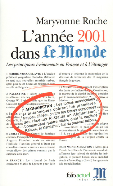 L'Année 2001 dans «Le Monde»