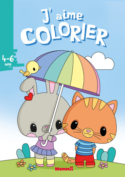 J'aime colorier (4-6 ans) (Lapine et chat) - Elen Lescoat