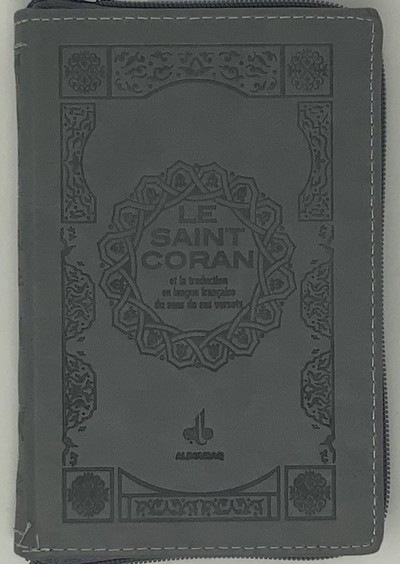 Saint Coran - FranCais - pochette (11 x 15 cm) - gris