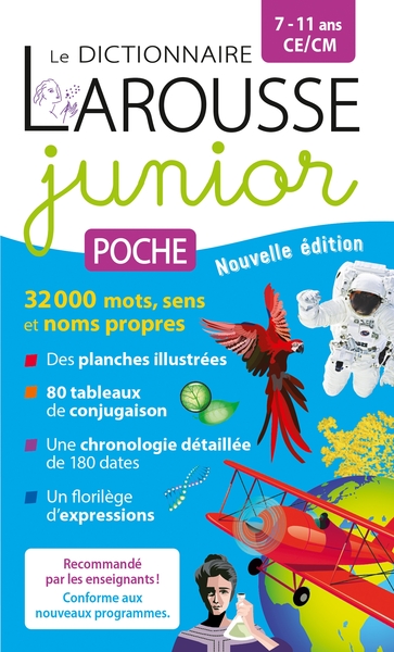 Le dictionnaire Larousse Junior poche - 7/11 ans - CE/CM