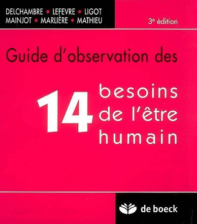 Guide d'observation des 14 besoins de l'être humain