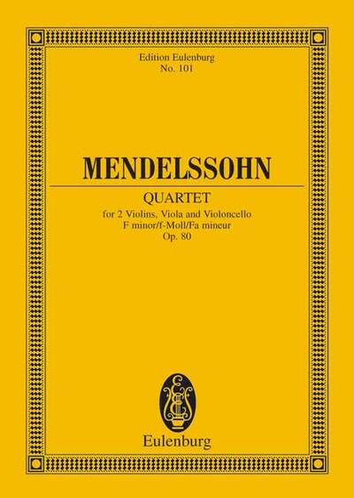 Eulenburg Miniature Scores Volume 80 - Felix Mendelssohn Bartholdy